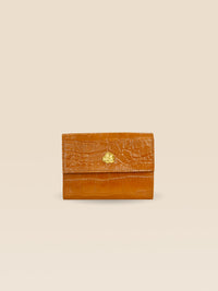 ADÈLE GOLD CROCO WALLET – Fauvette Paris